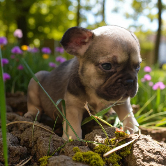 Petite femelle Bouledogue Français née le 10/05/2025 est proposée – vendue 1800 €.